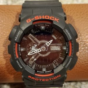 Casio Watch Black & Red 5146 GA-110HR